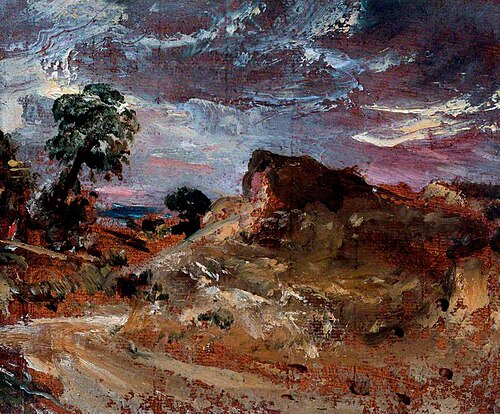 A Country Road and a Sandbank, 1830, John Constable