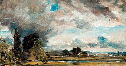 A View at Salisbury, from the Library of Archdeacon Fisher's House, 1829, John Constable