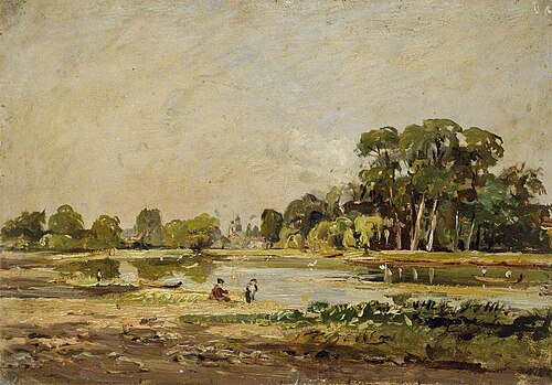 View across the Thames at Twickenham, , John Constable