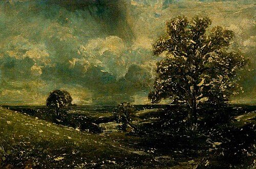 Noon, West End Fields, Hampstead, London (sketch), , John Constable