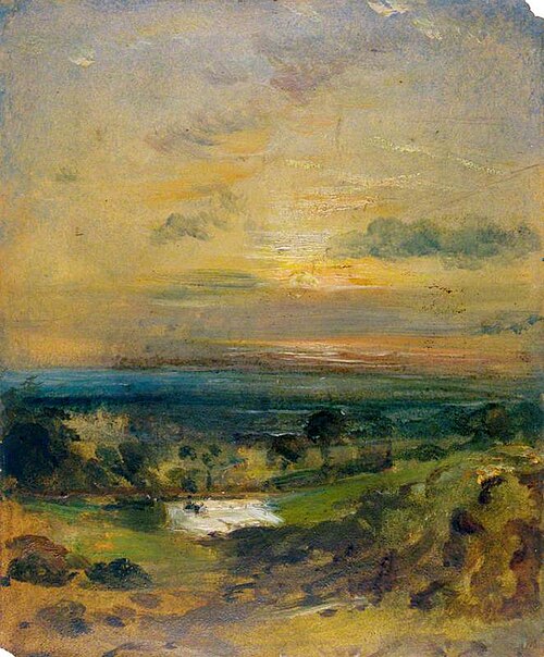 Branch Hill Pond, Evening, 1822, John Constable