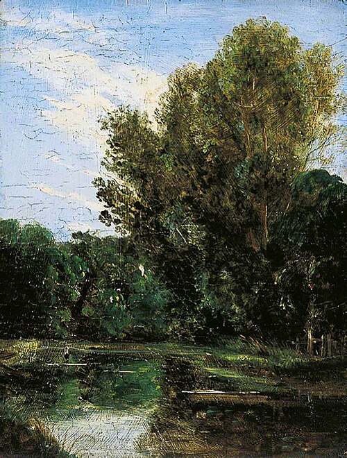A Corner of Hampstead Ponds, London, , John Constable
