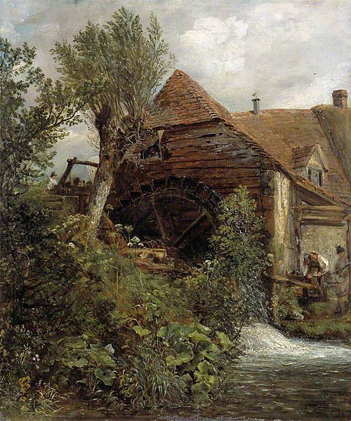 A Watermill at Gillingham, Dorset, 1825, John Constable