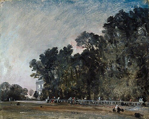 Landscape Study: Scene in a Park, 1823, John Constable
