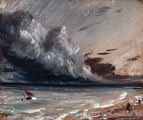 Seascape Study: Boat and Stormy Sky, 1826, John Constable