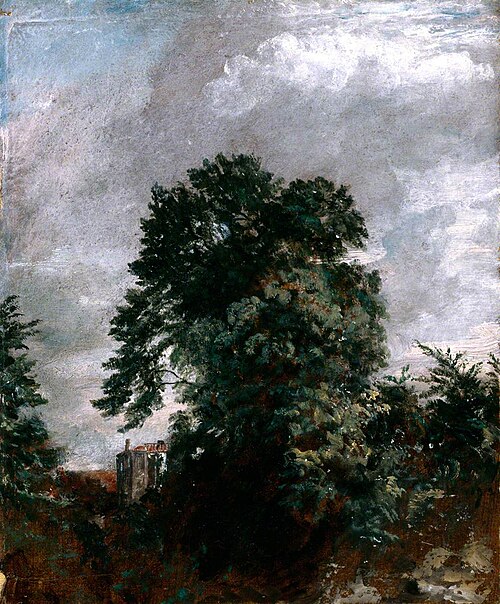 Distant View of the Grove, Hampstead, , John Constable