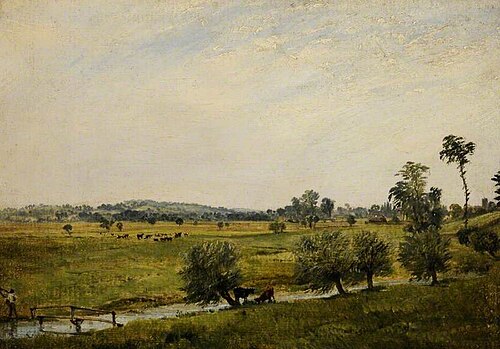 The Water Meadows, Salisbury, Wiltshire, , John Constable