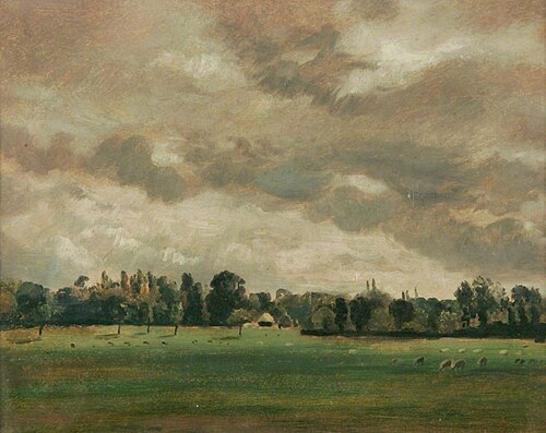 Cloudy Landscape, , John Constable