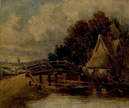On the Stour near East Bergholt, Sufffolk, , John Constable