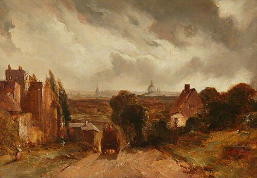 London from Hampstead Heath, , John Constable