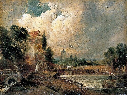 Watermill at Flatford, Kent, 1825, John Constable