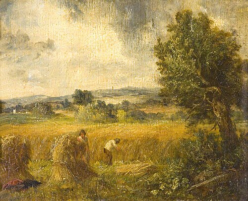 A Cornfield, , John Constable