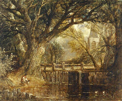 The Weir, , John Constable