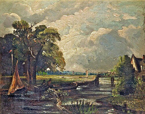 On the Stour, 1863, John Constable