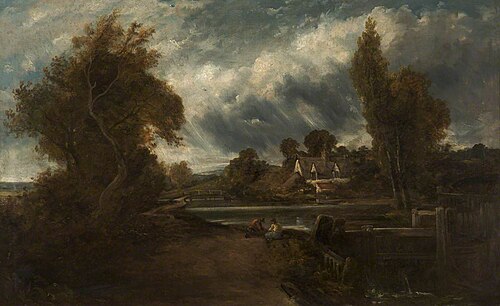 A Lock on the Stour, , John Constable