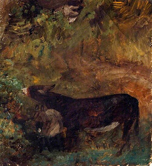 A Donkey with a Foal (study for 'The Cornfield'), 1826, John Constable