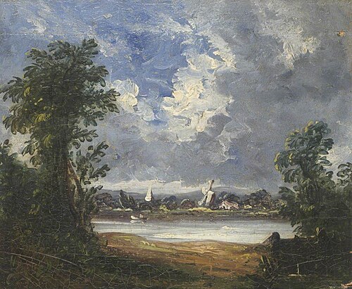 Landscape with Windmill, 1800, John Constable