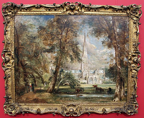 La Cathédrale de Salisbury vues des jardins de l'évêque, 1821, John Constable