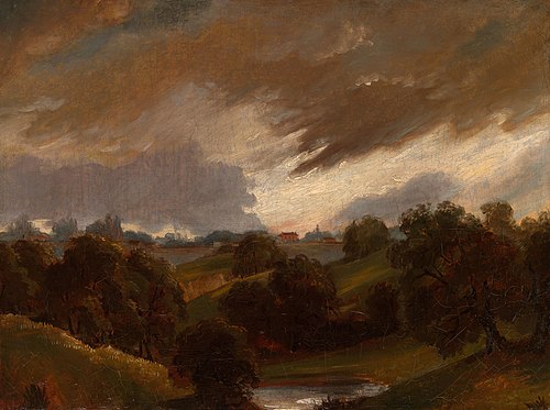 Hampstead, Stormy Sky, 1814, John Constable