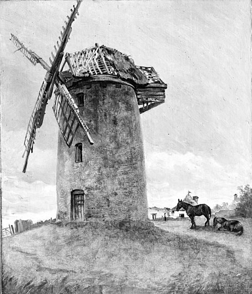 Study of a Windmill, 1814, John Constable