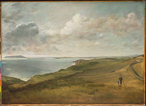 Weymouth Bay from the Downs above Osmington Mills, 1816, John Constable