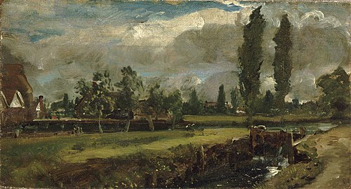 Landscape with a River, , John Constable