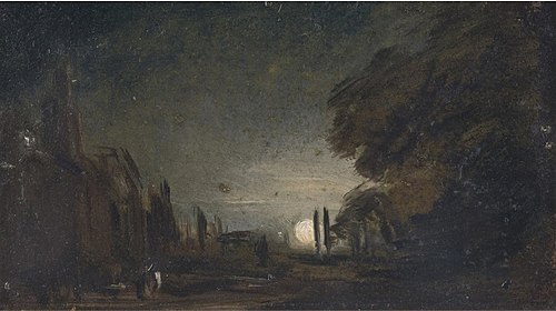 Rising Moon, , John Constable