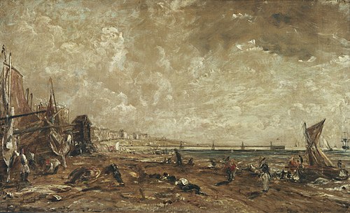 Sketch for The Marine Parade and Chain Pier, Brighton, , John Constable