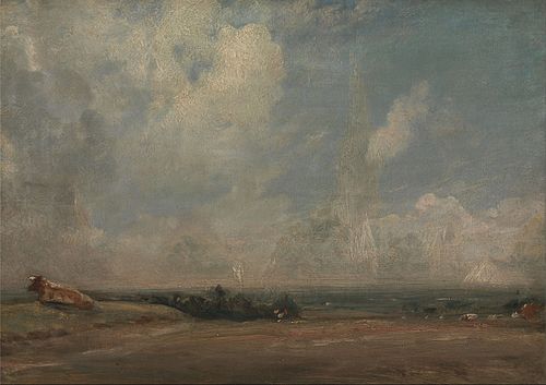 A View from Hampstead Heath (?), 1825, John Constable