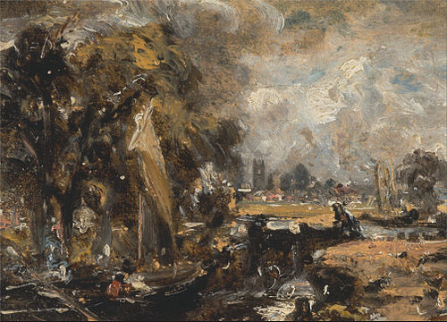 Dedham Lock, 1819, John Constable