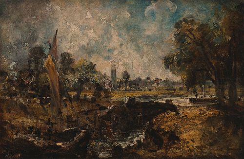 Dedham Lock, 1819, John Constable