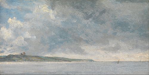 Coastal Scene with Cliff, 1814, John Constable