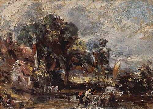 Sketch for "The Haywain", 1820, John Constable