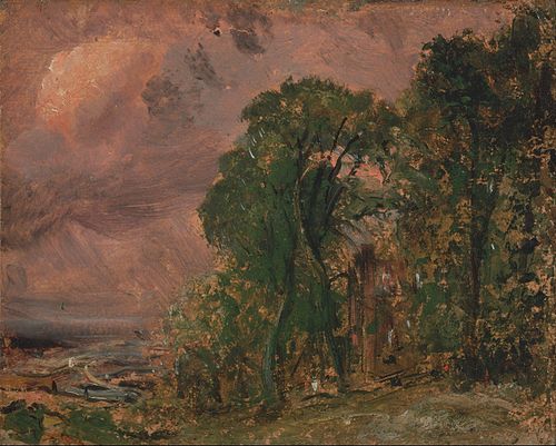 A View at Hampstead with Stormy Weather, 1830, John Constable