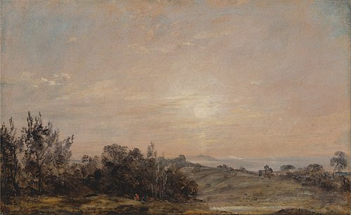 Hampstead Heath looking towards Harrow, 1821, John Constable