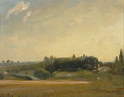 View Towards the Rectory, East Bergholt, 1813, John Constable