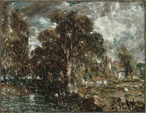 On the River Stour, 1834, John Constable