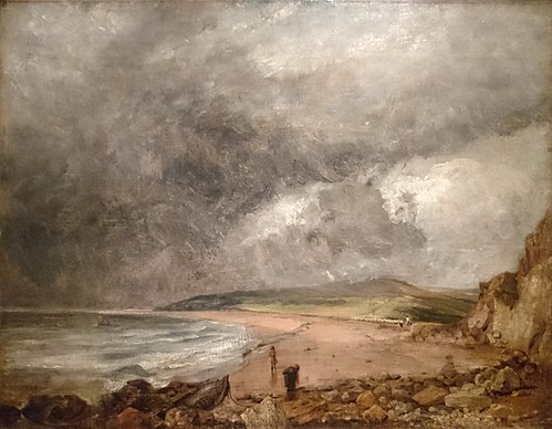 Weymouth Bay with Approaching Storm, 1818, John Constable
