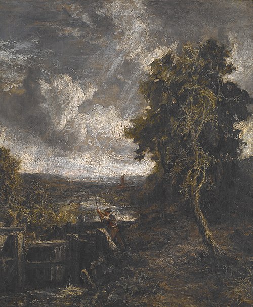 East Bergholt - Lock on Stour, , John Constable