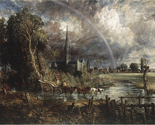 Salisbury Cathedral from the Meadows, 1829, John Constable