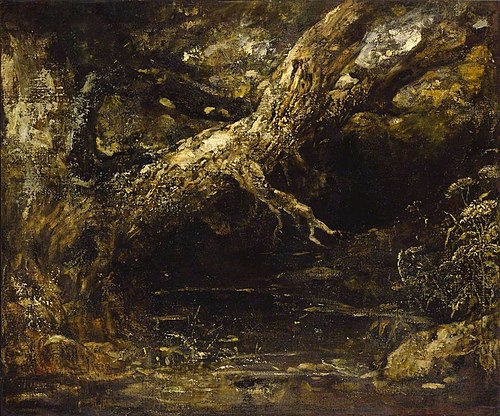 Trunk and Lower Branches of a Tree, , John Constable