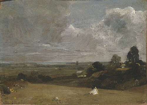 Dedham from Langham, 1813, John Constable