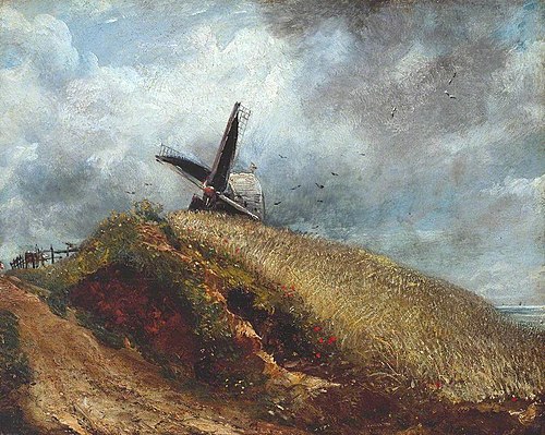 A Windmill near Brighton, 1824, John Constable