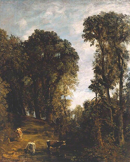 Trees at Hampstead, 1829, John Constable