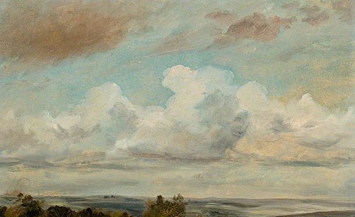 Cumulus Clouds over a Landscape, 1822, John Constable