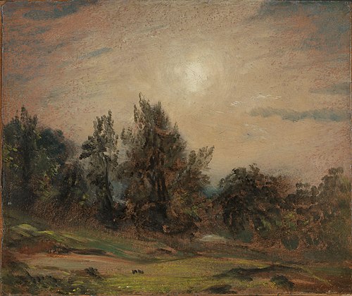 Trees on Hampstead Heath, 1821, John Constable