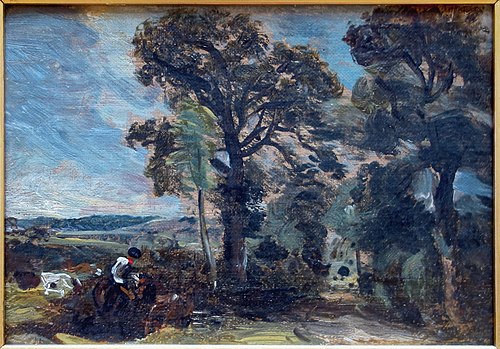 Paysage, esquisse, 1818, John Constable