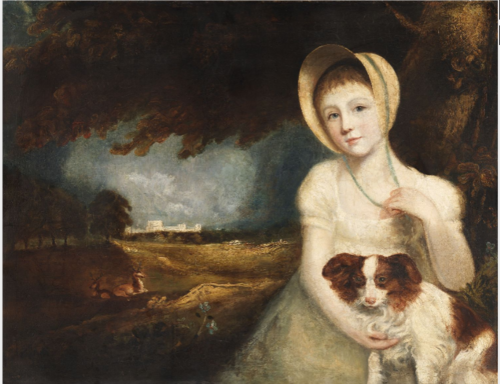 Portrait of a Child with a Dog, , John Constable