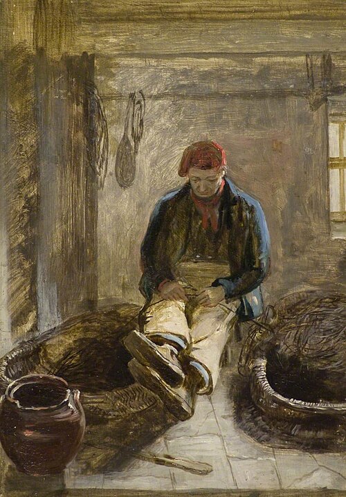 Saunders Mucklebackit Mending His Nets, , Patrick Allan Fraser