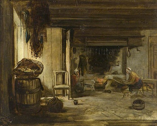 The Interior of a Fisherman's Cottage, , Patrick Allan Fraser